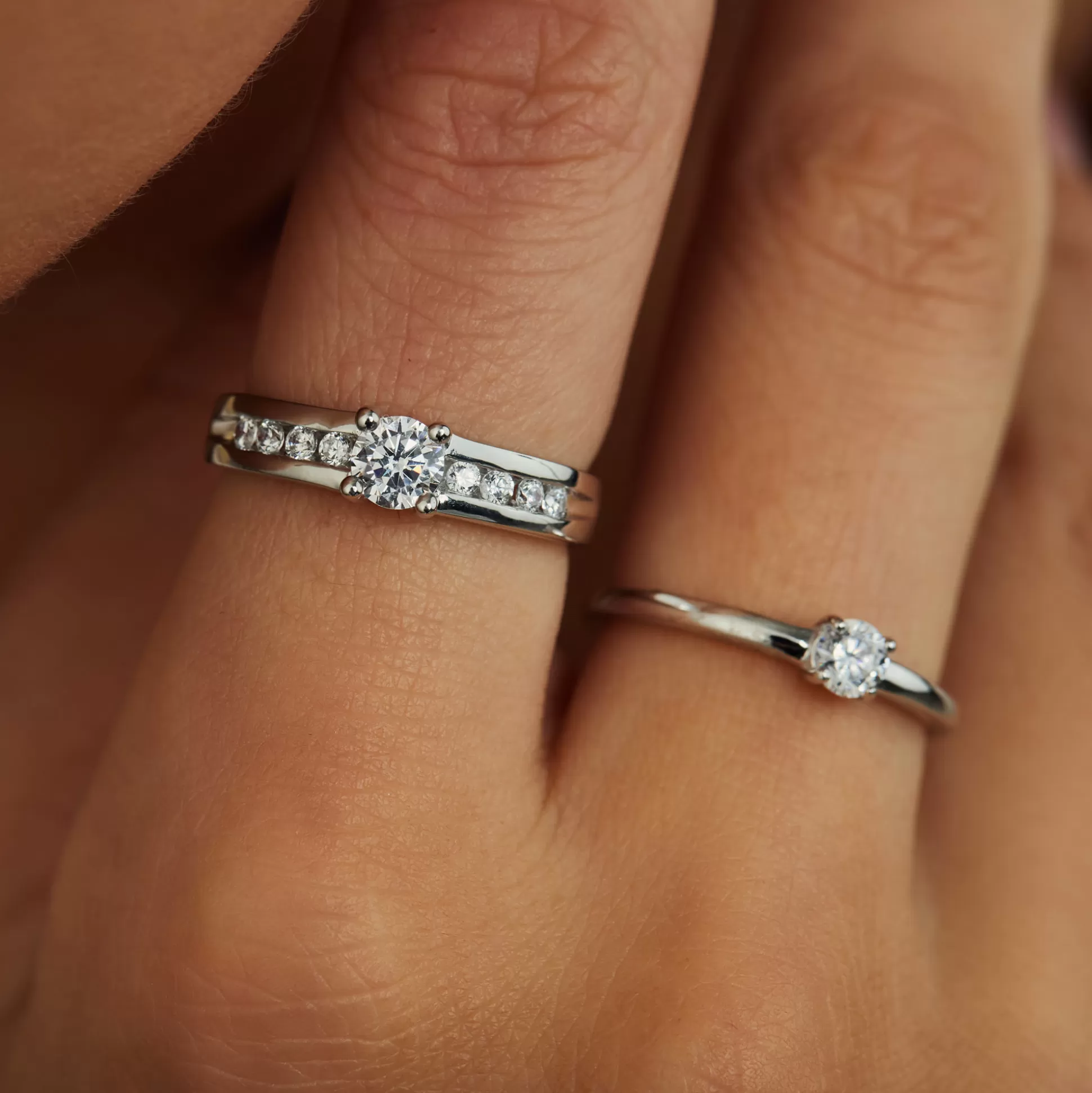 Cheap Ponte Vecchio Santa Trinita Anello In Argento Sterling 925 Con Pietre Zircone Anelli
