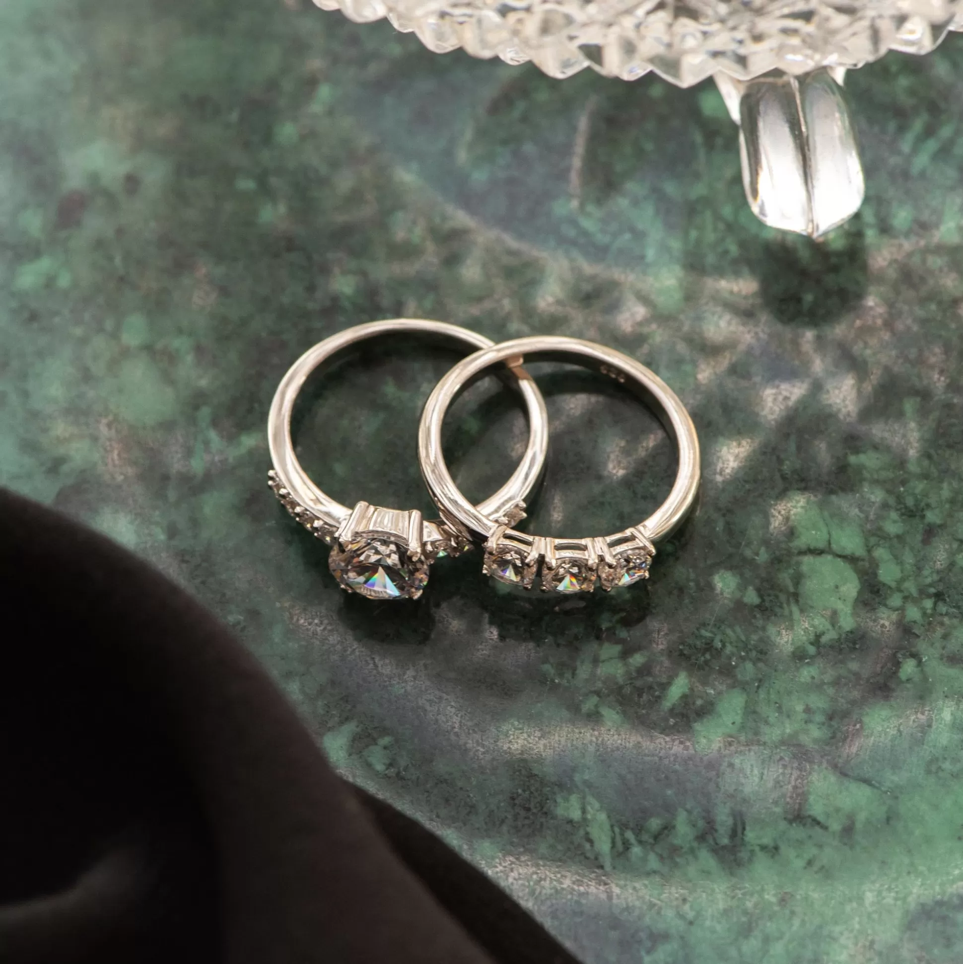 Fashion Ponte Vecchio Santa Trinita Anello In Argento Sterling 925 Con Pietre Zircone Anelli