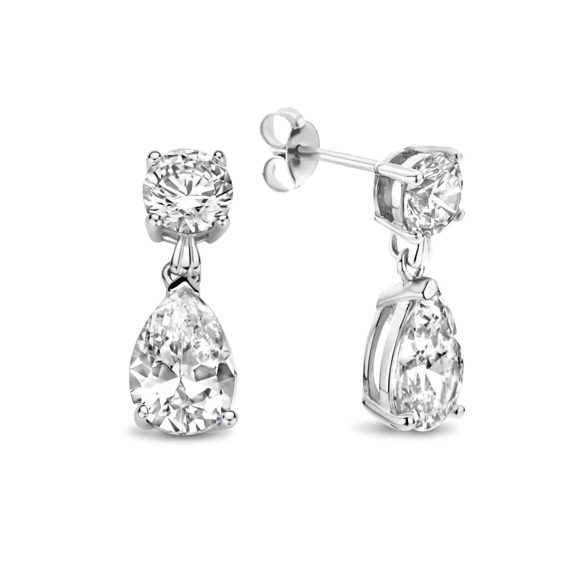 Store Ponte Vecchio Sienna Orecchini Pendenti In Argento Sterling 925 Con Pietra Zircone Orecchini