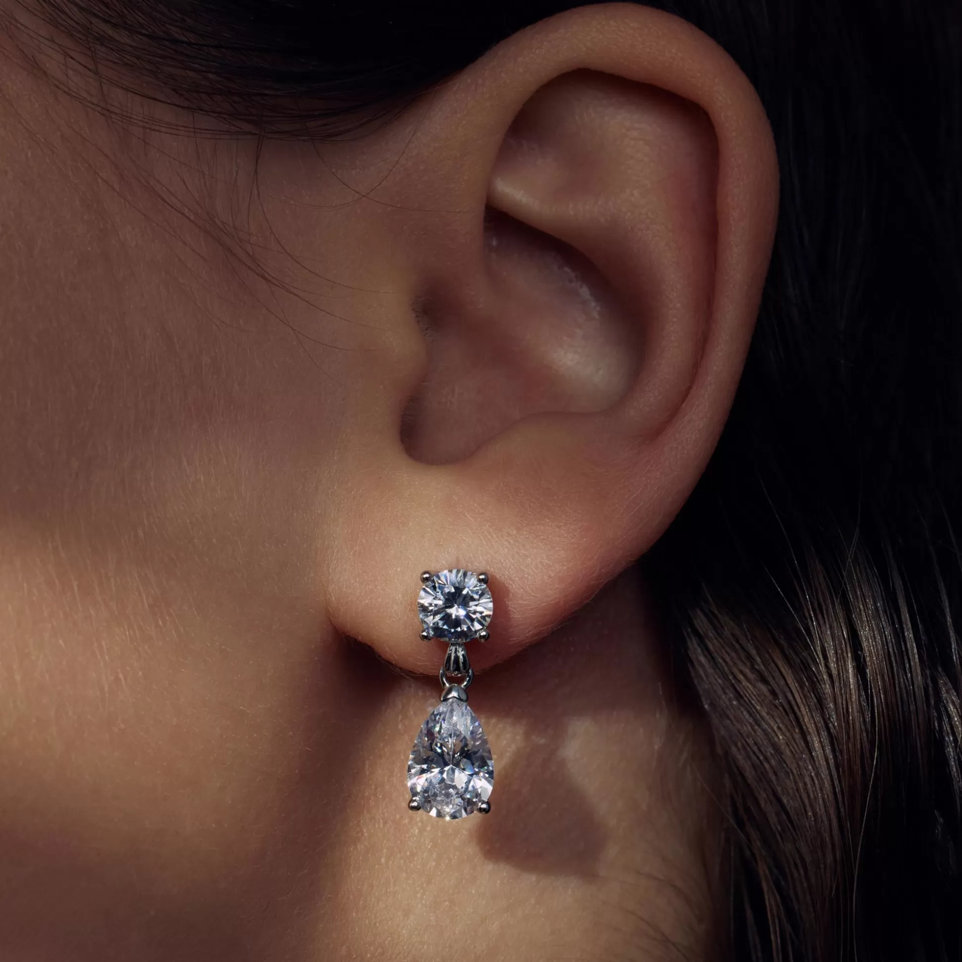 Store Ponte Vecchio Sienna Orecchini Pendenti In Argento Sterling 925 Con Pietra Zircone Orecchini