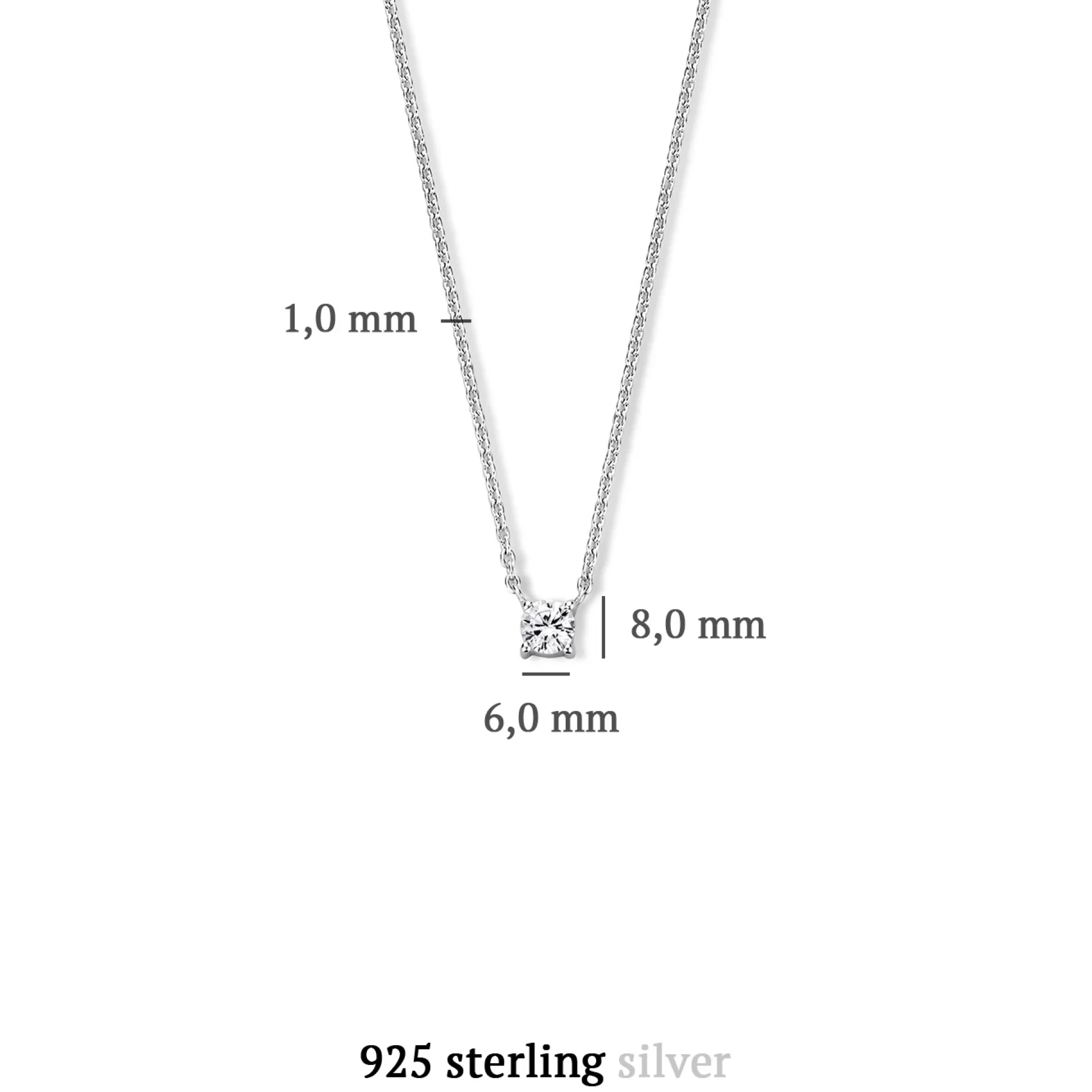 Best Sale Ponte Vecchio Sofia Collana In Argento Sterling 925 Con Pietra Zircone Collane