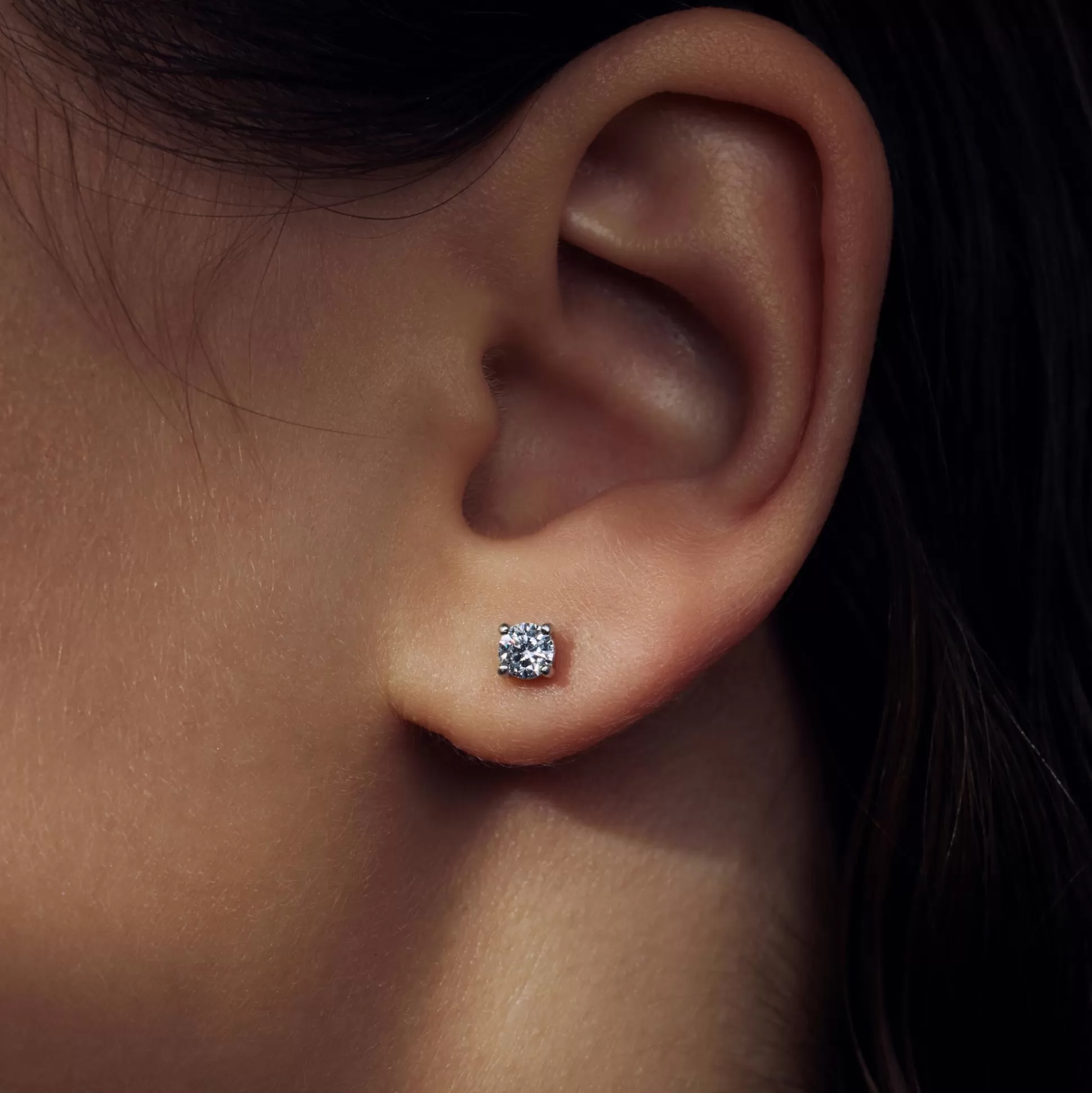 Outlet Ponte Vecchio Sofia Orecchini A Bottone In Argento Sterling 925 Con Pietra Zircone Orecchini A Bottone