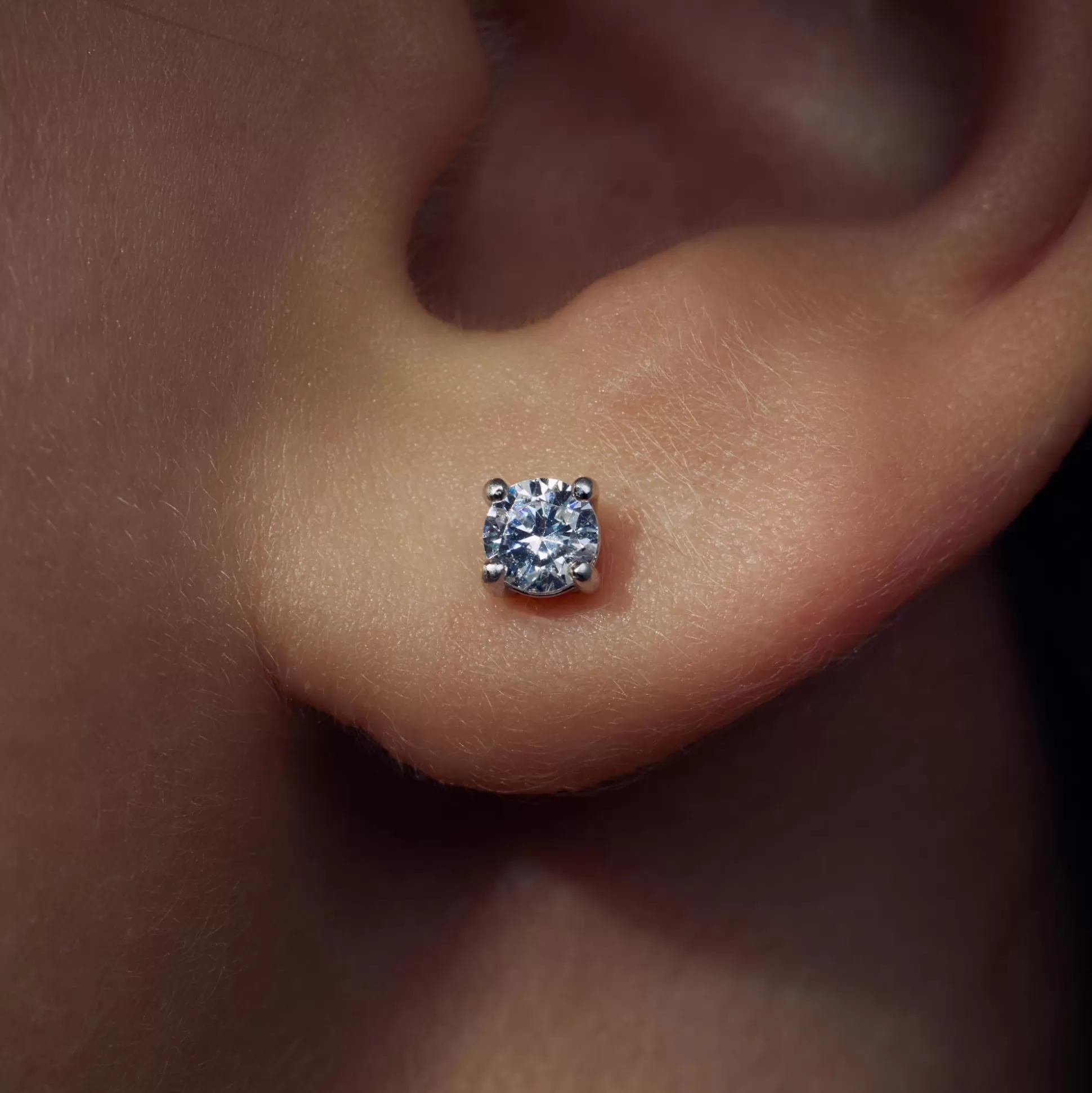 Outlet Ponte Vecchio Sofia Orecchini A Bottone In Argento Sterling 925 Con Pietra Zircone Orecchini A Bottone