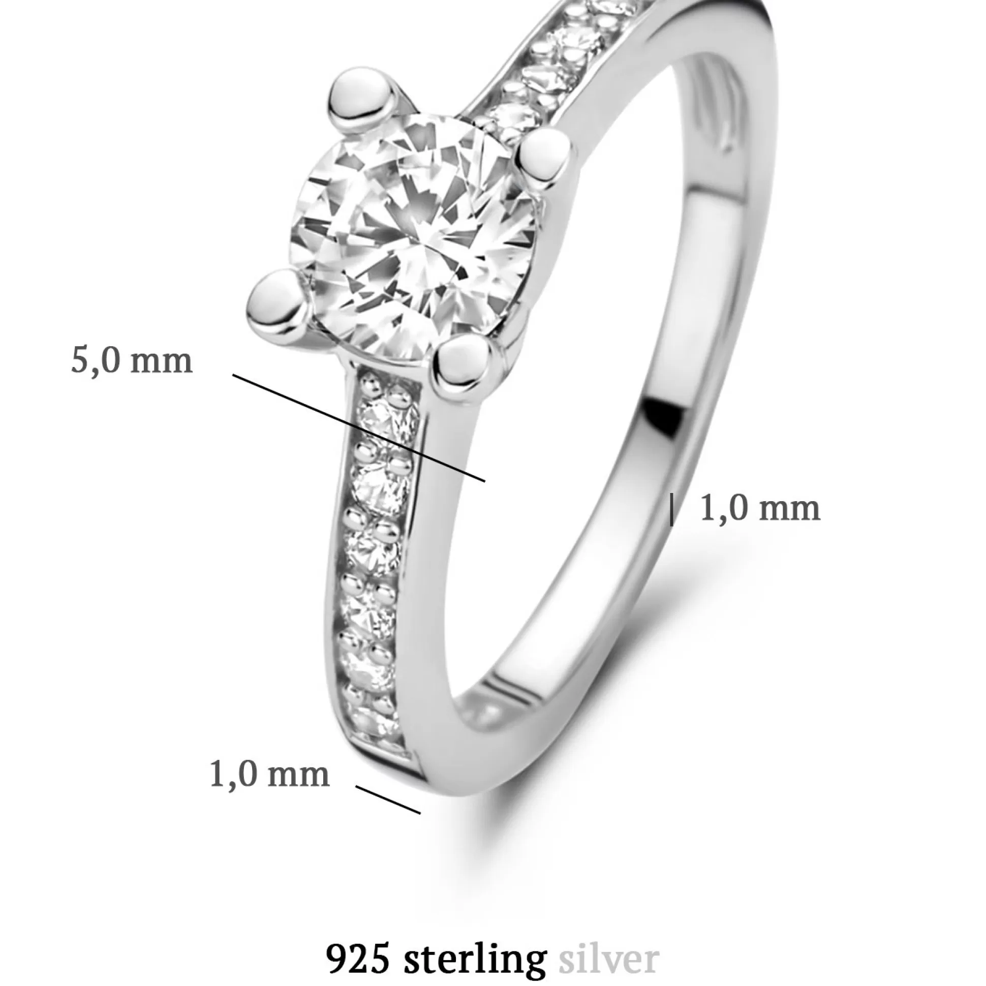 Best Sale Ponte Vecchio Uffizi Anello In Argento Sterling 925 Con Pietra Zircone Anelli