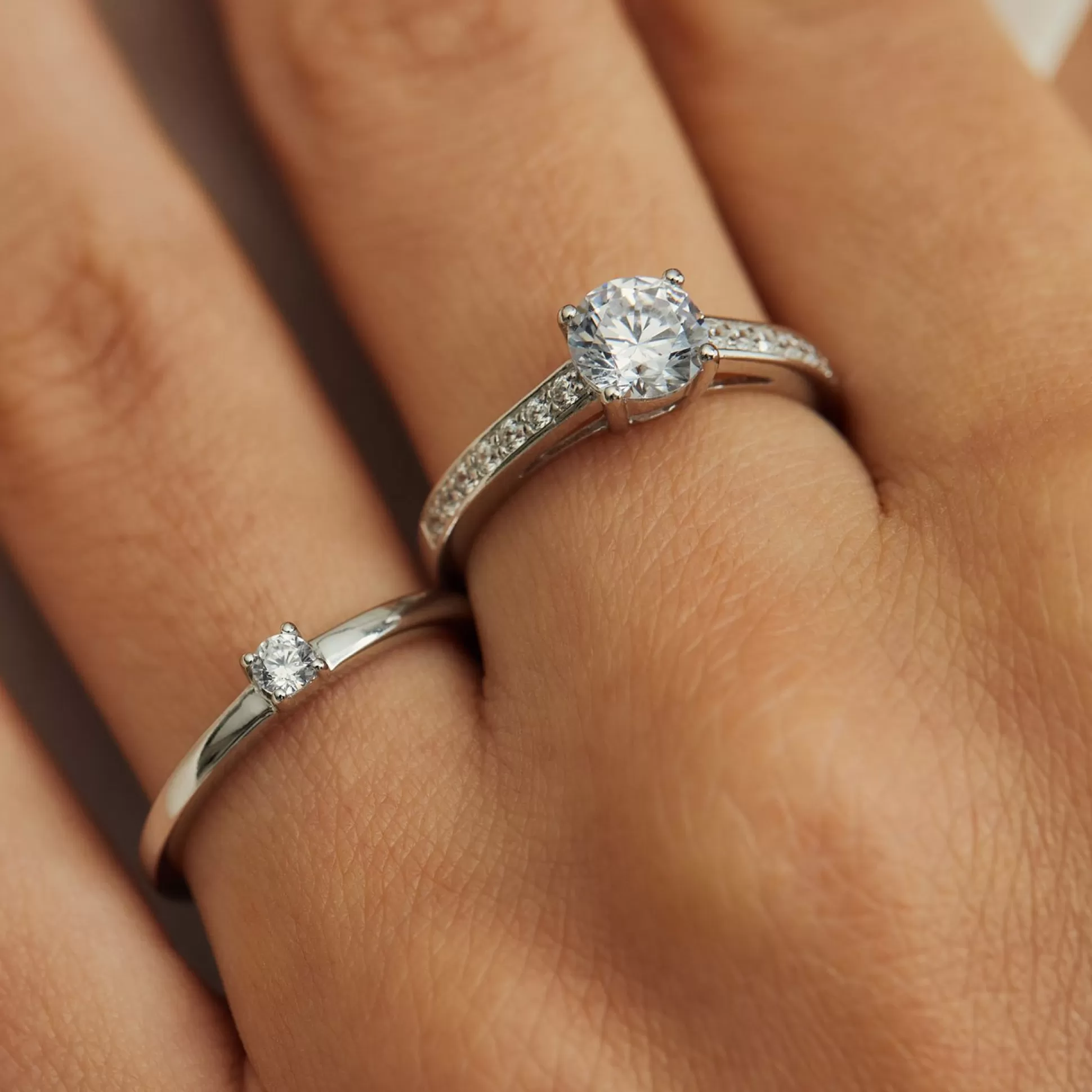 New Ponte Vecchio Uffizi Anello In Argento Sterling 925 Con Pietra Zircone Anelli