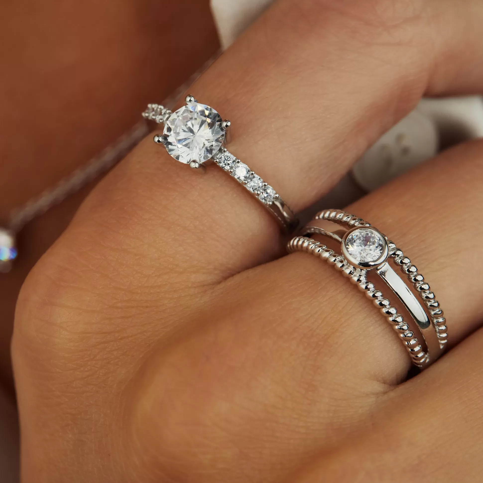 Hot Ponte Vecchio Uffizi Anello In Argento Sterling 925 Con Pietra Zircone Anelli