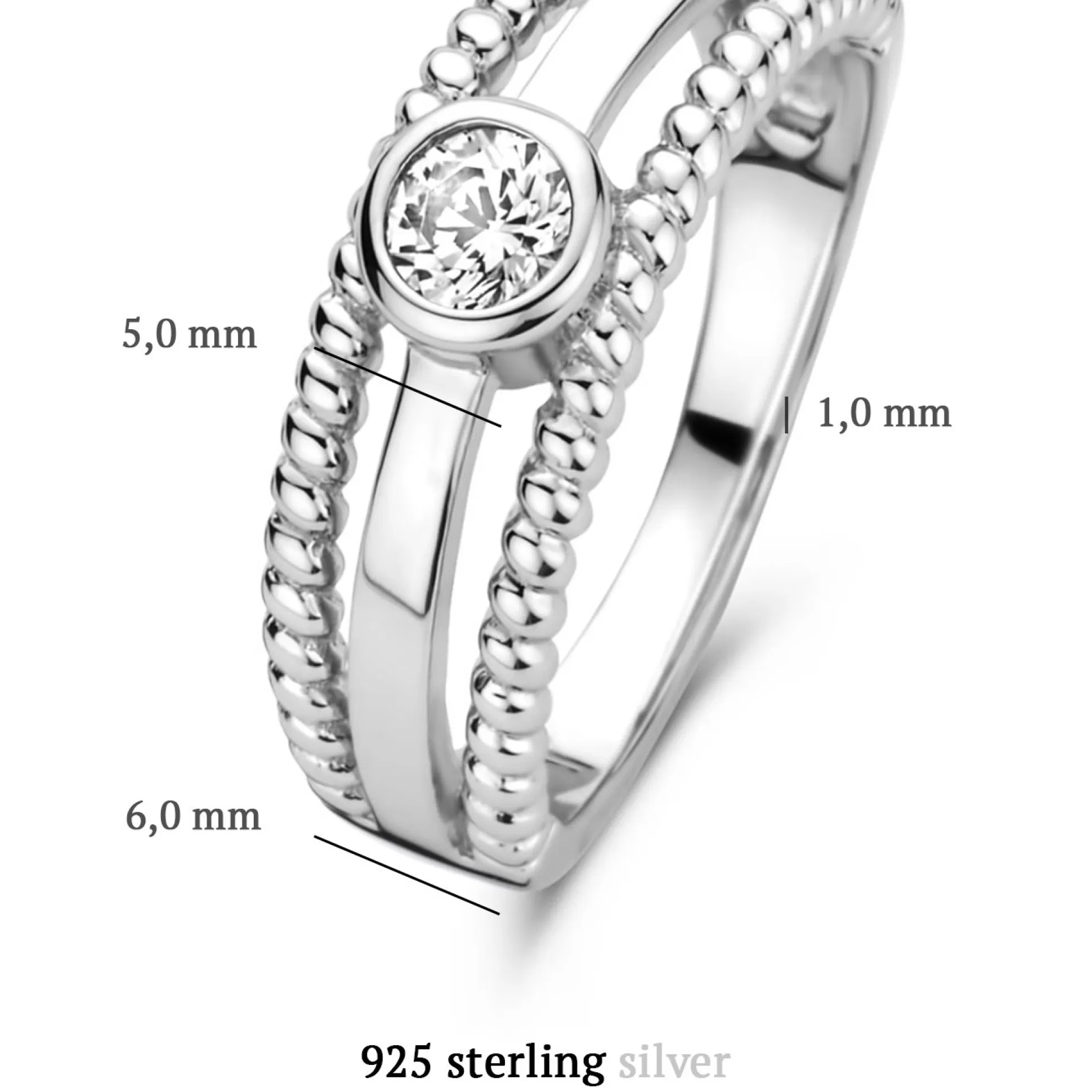 Hot Ponte Vecchio Uffizi Anello In Argento Sterling 925 Con Pietra Zircone Anelli