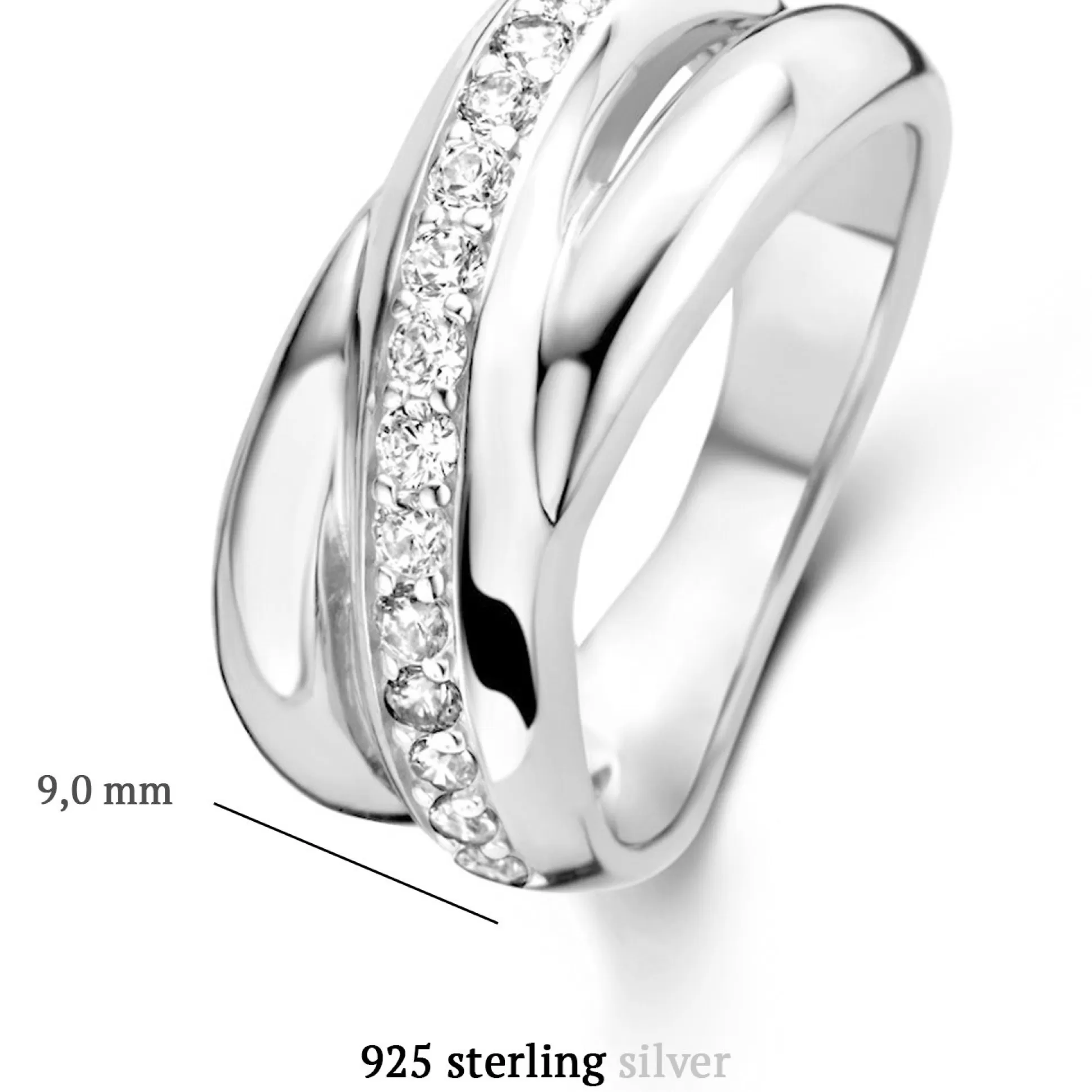 Clearance Ponte Vecchio Vasariano Anello In Argento Sterling 925 Con Pietre Zircone Anelli