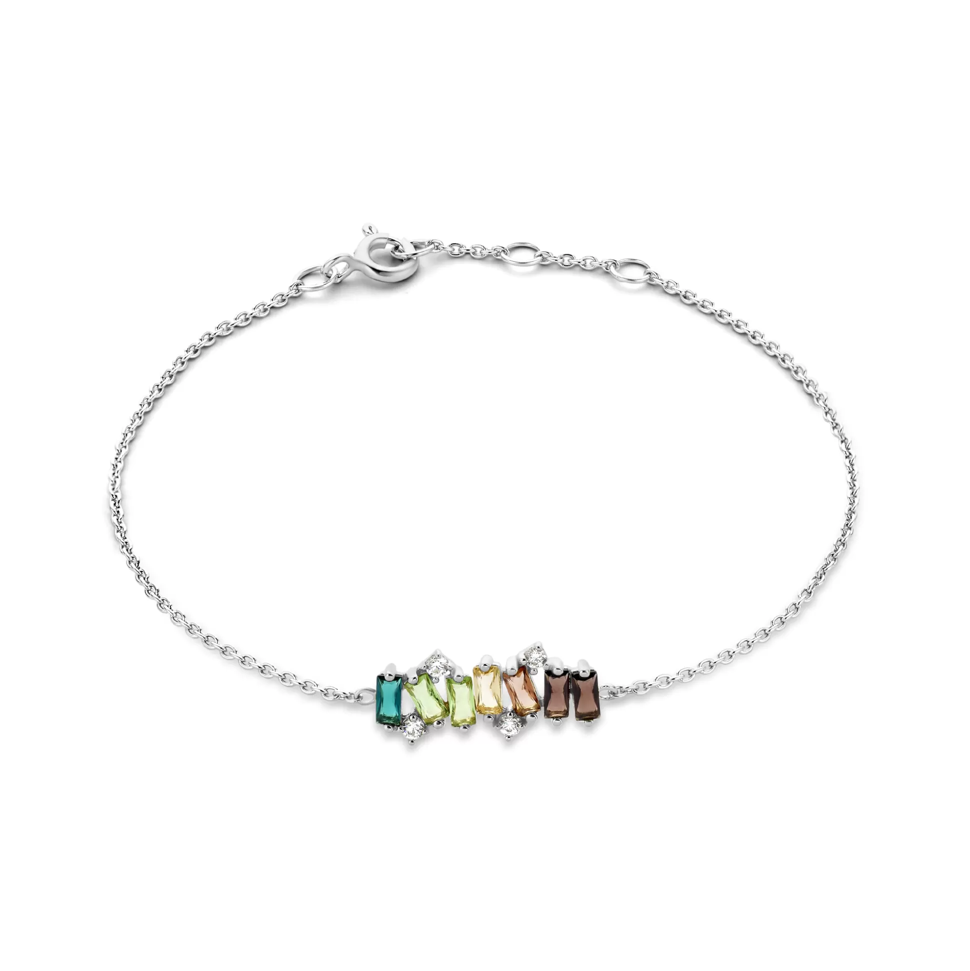 Shop Santa Maria Del Fiore Bracciale In Argento Sterling 925 Con Pietre Zircone Colorate Bracciali