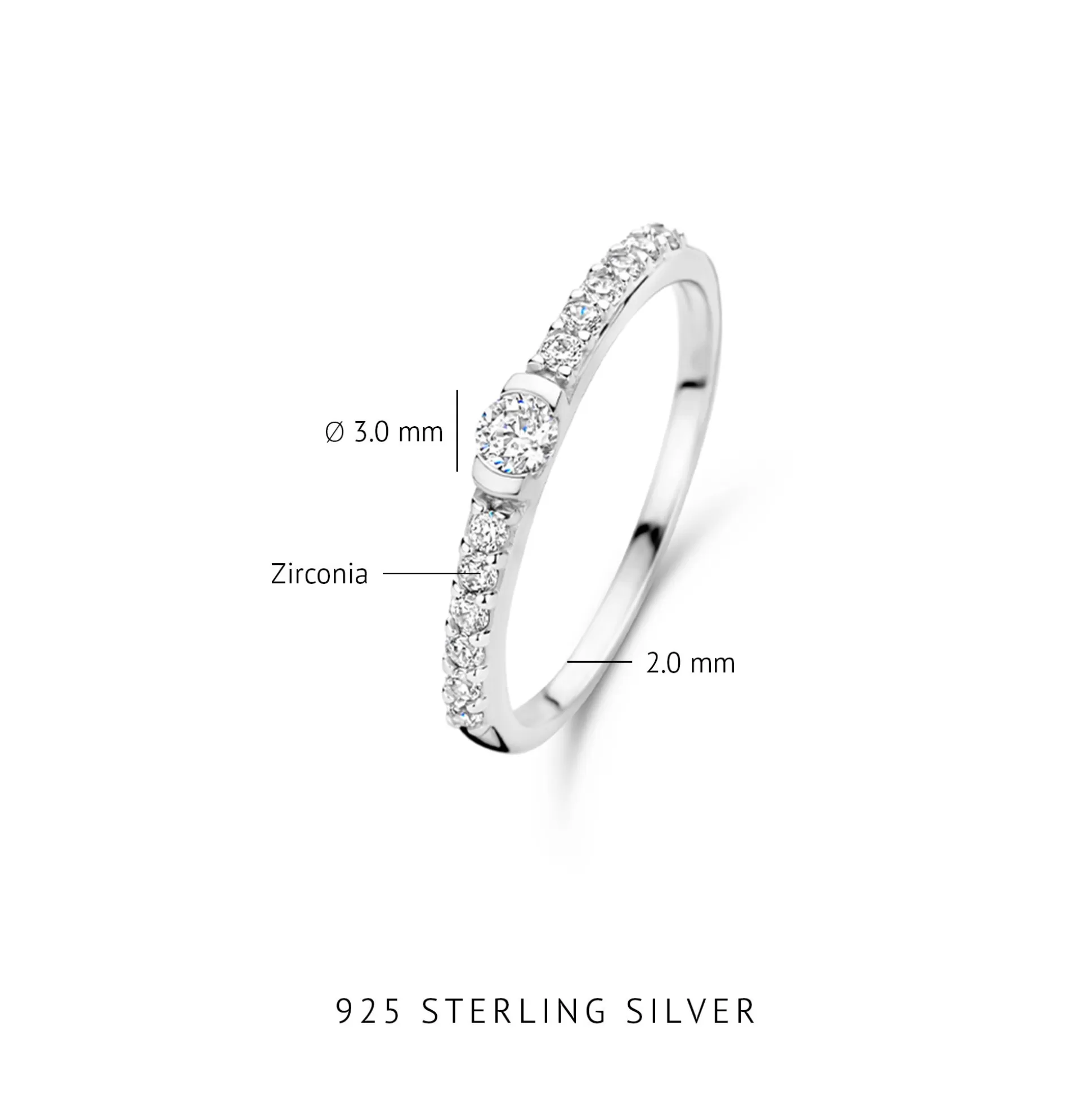 Online Santa Maria Della Base Anello In Argento Sterling 925 Con Pietre Zircone Anelli