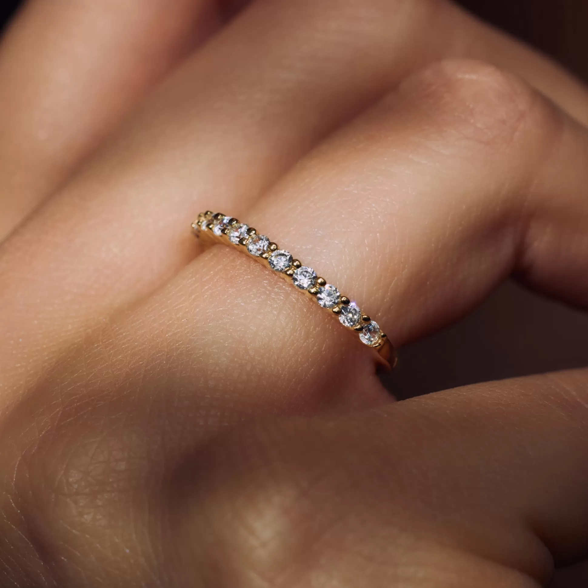 Shop Santa Maria Della Base Anello In Argento Sterling 925 Placcato Oro Con Pietre Zircone Anelli