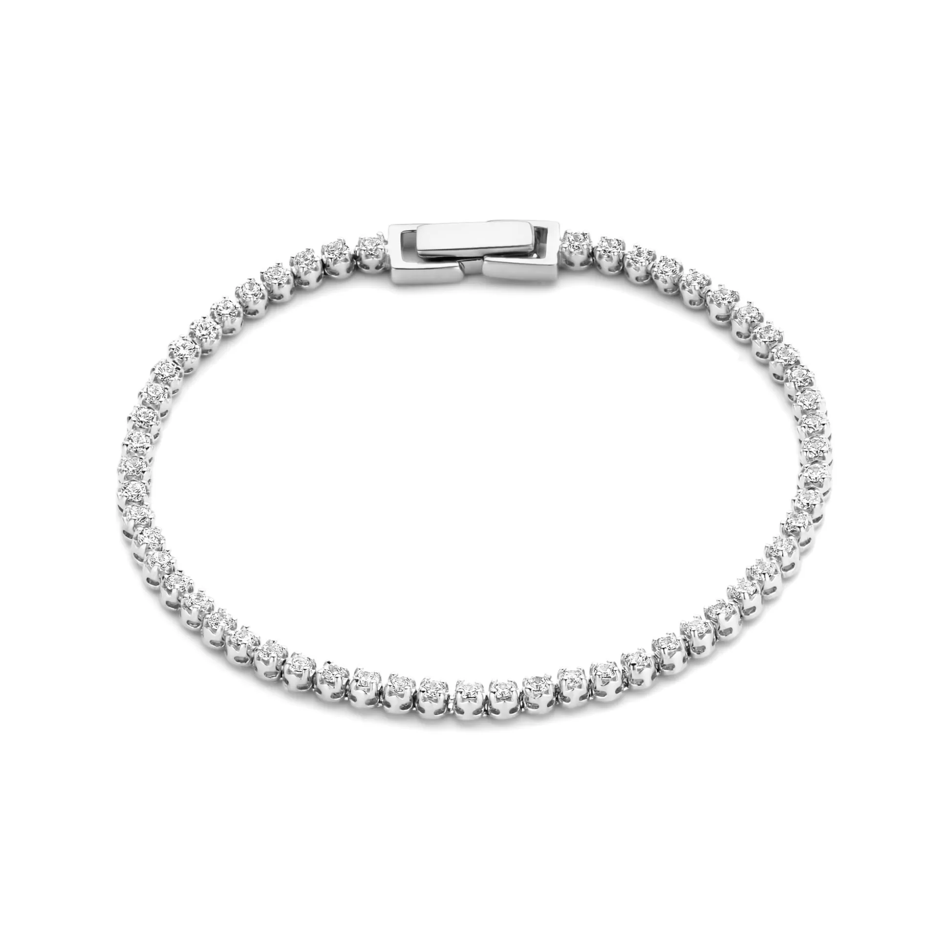 Fashion Santa Maria Della Base Bracciale In Argento Sterling 925 Con Pietre Zircone Bracciali