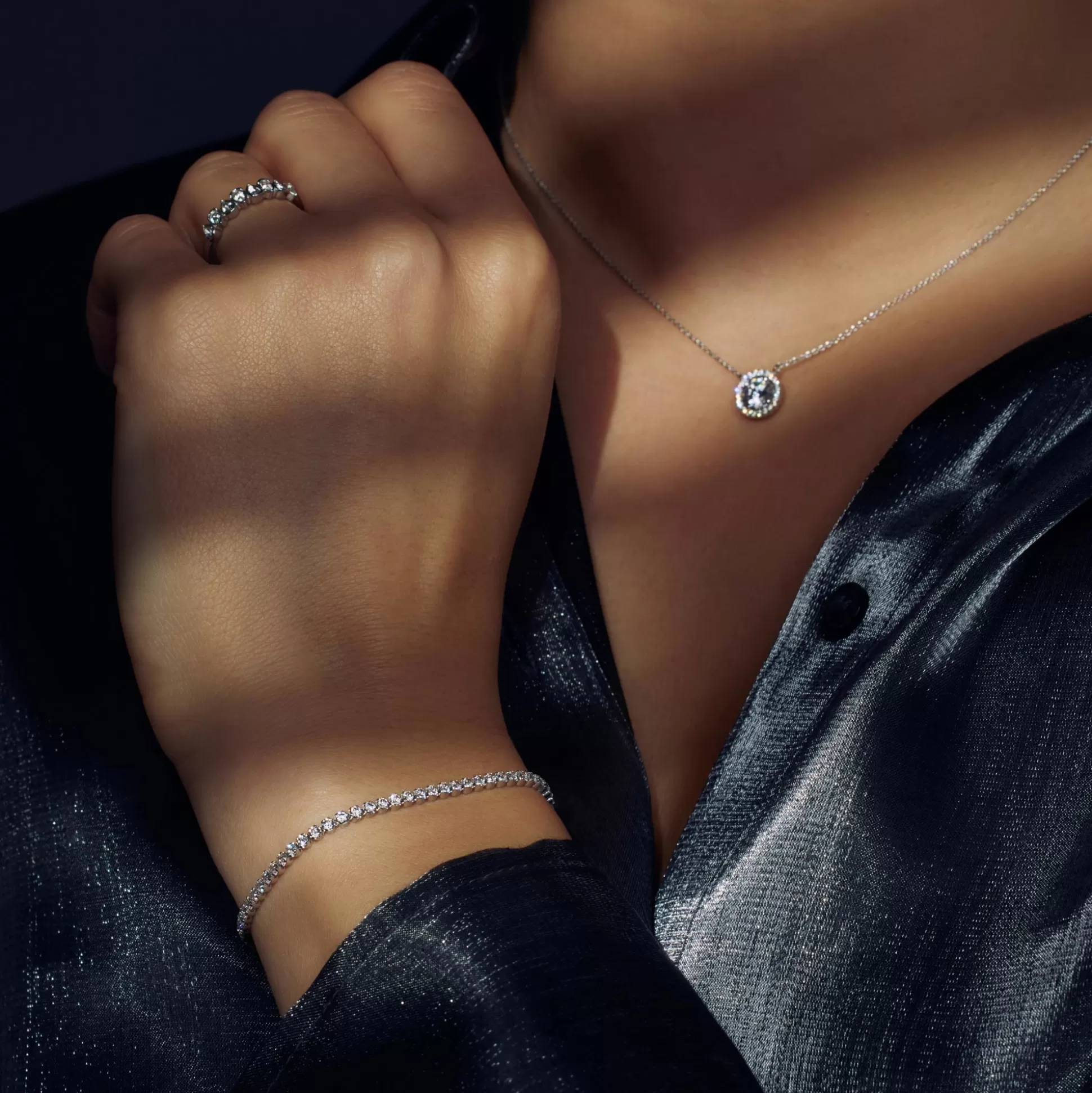 Fashion Santa Maria Della Base Bracciale In Argento Sterling 925 Con Pietre Zircone Bracciali