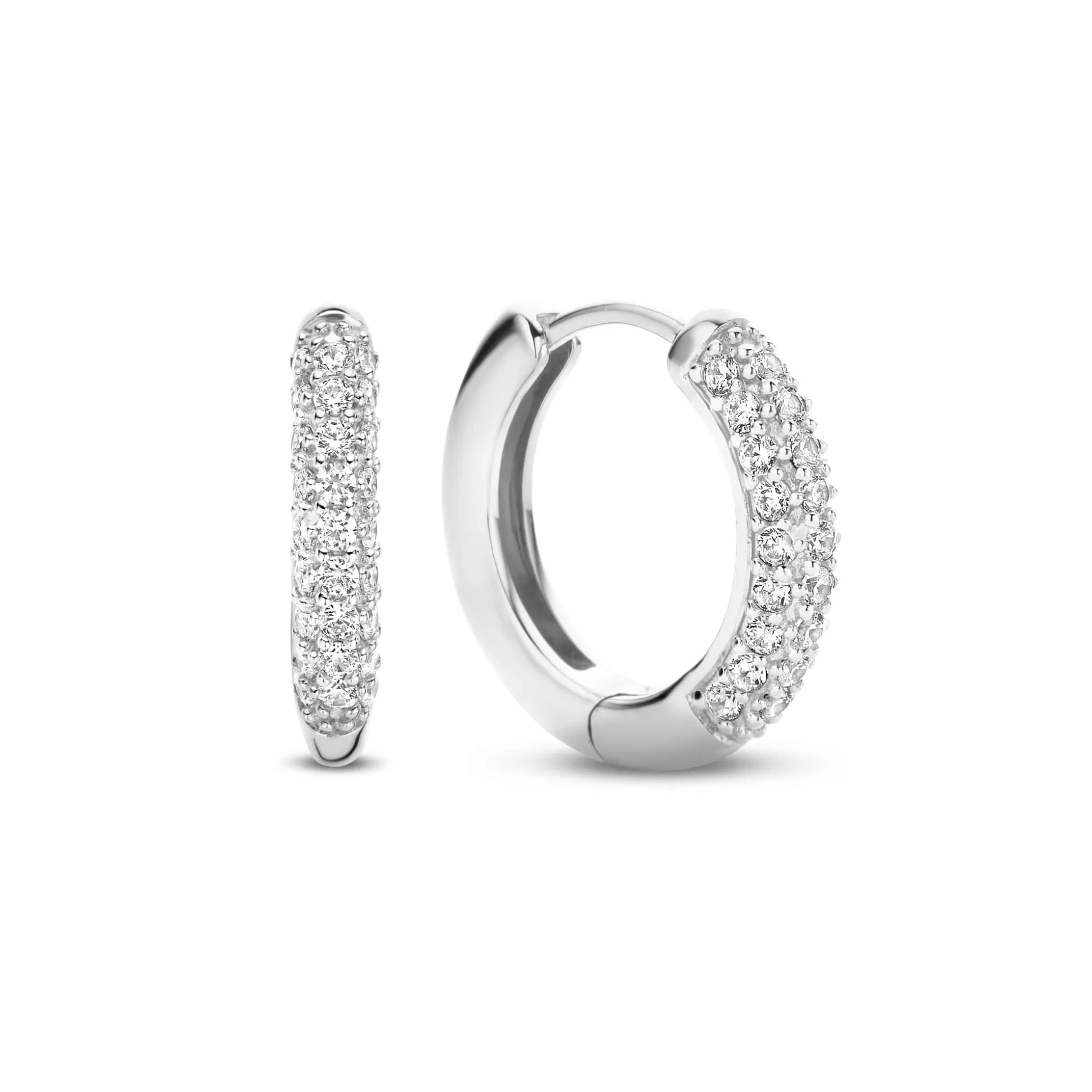 Cheap Santa Maria Della Base Creoli In Argento Sterling 925 Con Pietre Zircone Orecchini