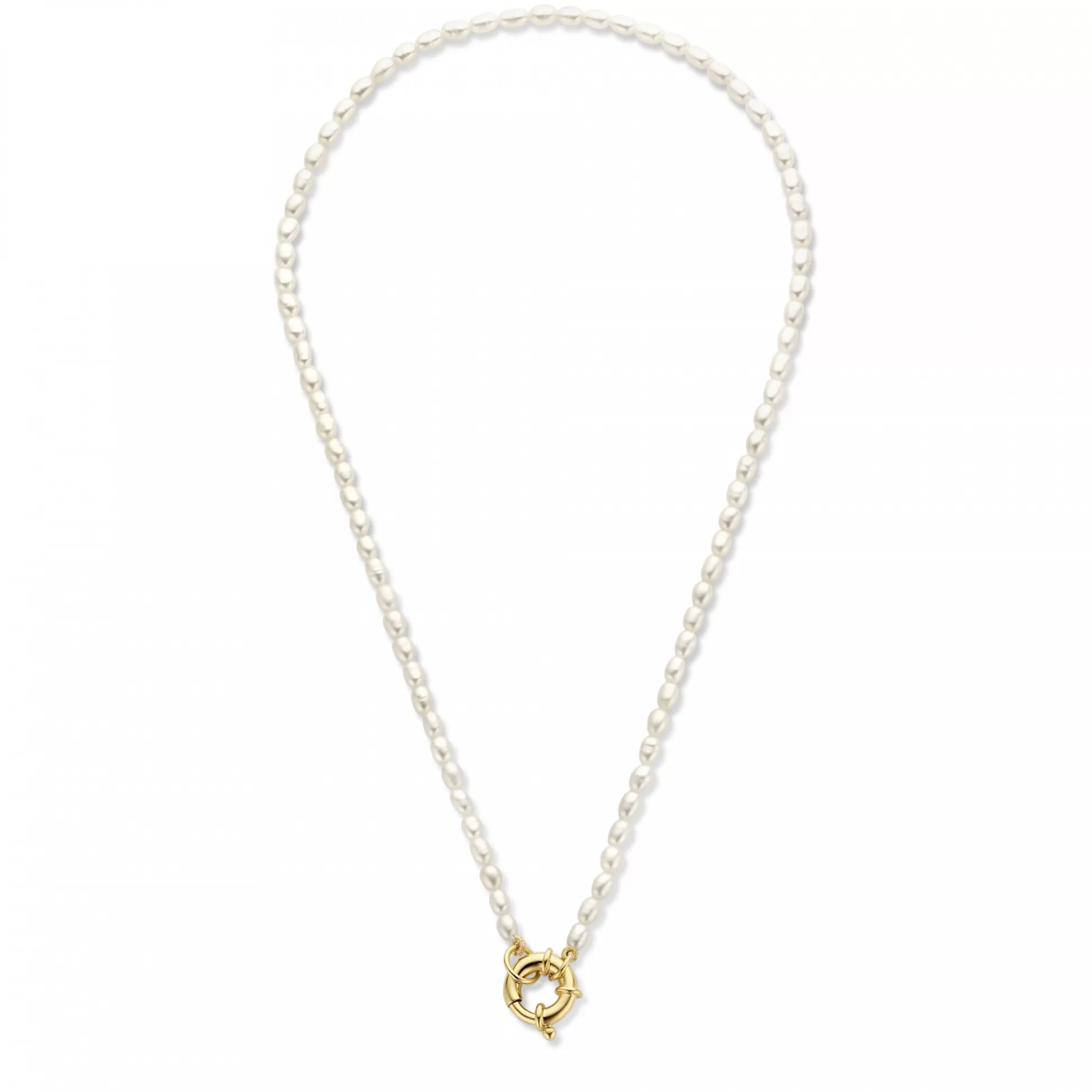 Outlet Sorprendimi Idee Regalo Collana E Bracciale In Argento Sterling 925 Placcato Oro Con Perle D'Acqua Dolce Collane