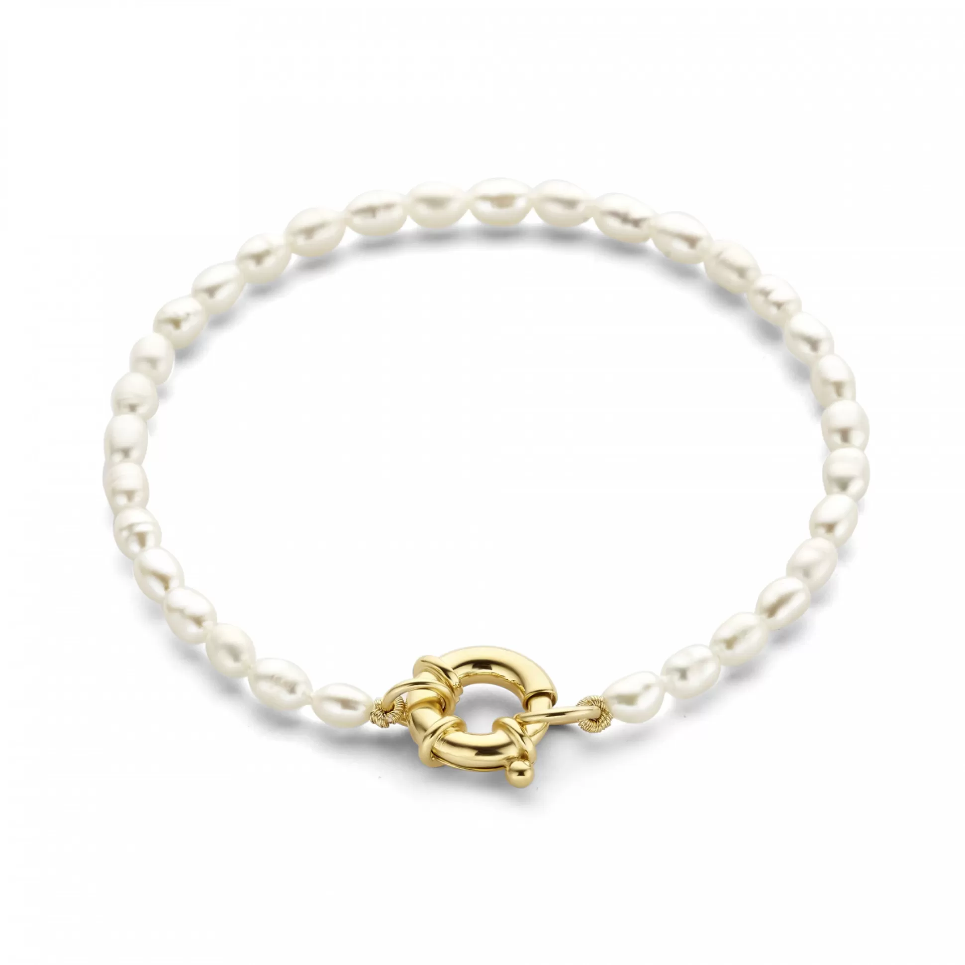 Outlet Sorprendimi Idee Regalo Collana E Bracciale In Argento Sterling 925 Placcato Oro Con Perle D'Acqua Dolce Collane