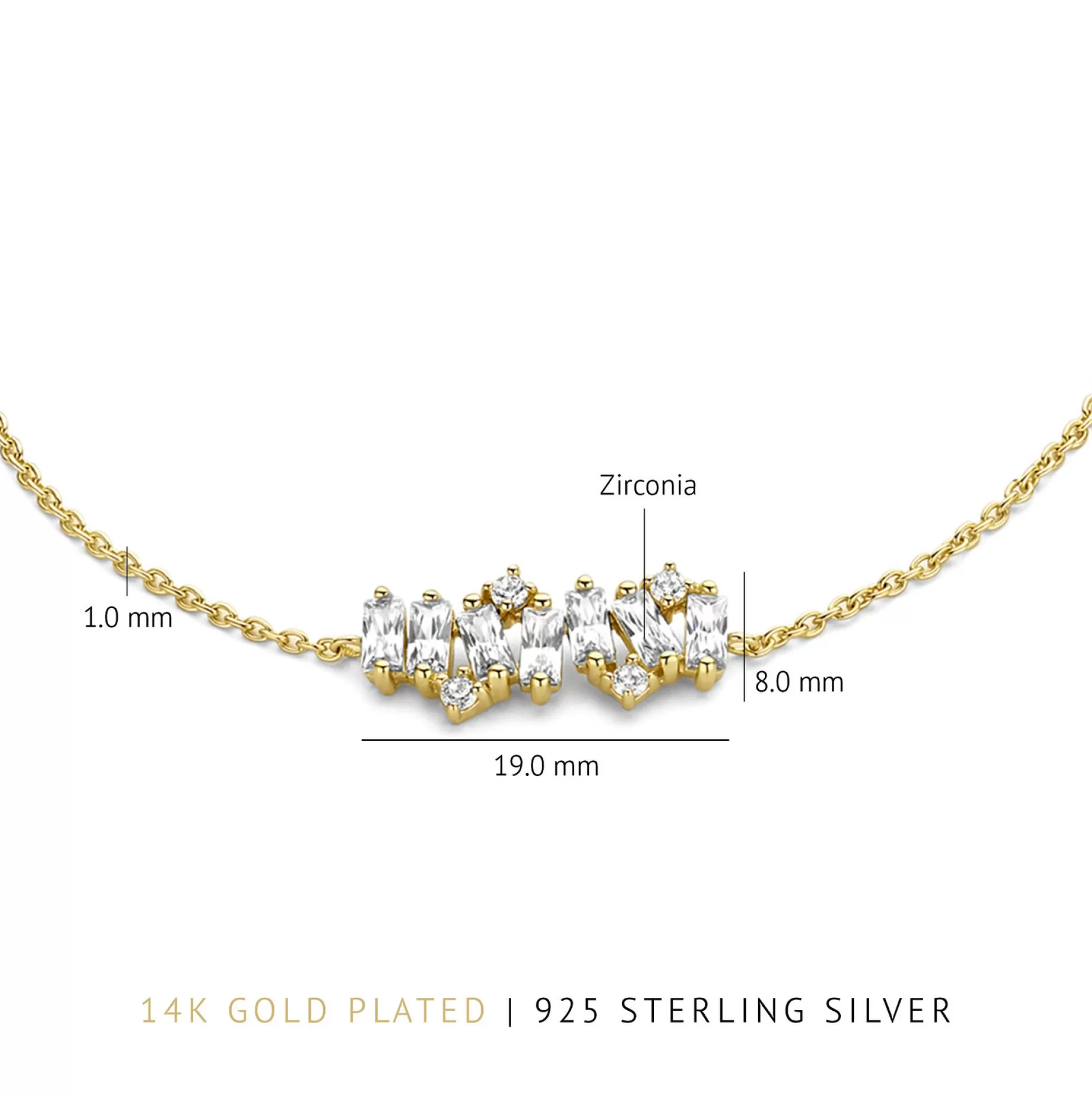 Cheap Sorprendimi Idee Regalo Collana E Bracciale In Argento Sterling 925 Placcato Oro Con Pietre Zircone Collane