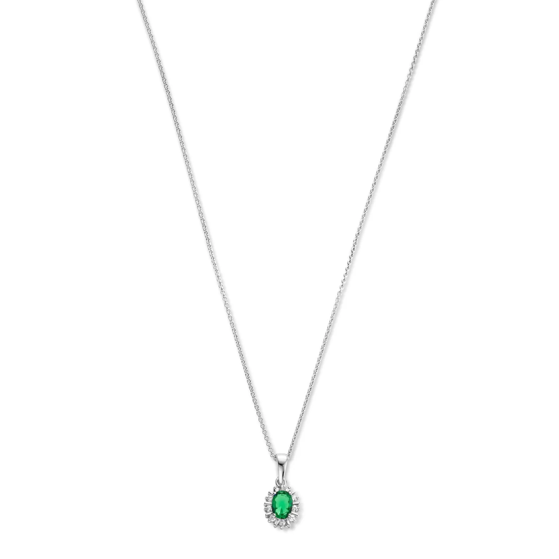 Shop Sorprendimi Idee Regalo Collana E Orecchini A Bottone In Argento Sterling 925 Con Pietre Zircone Verde Orecchini A Bottone