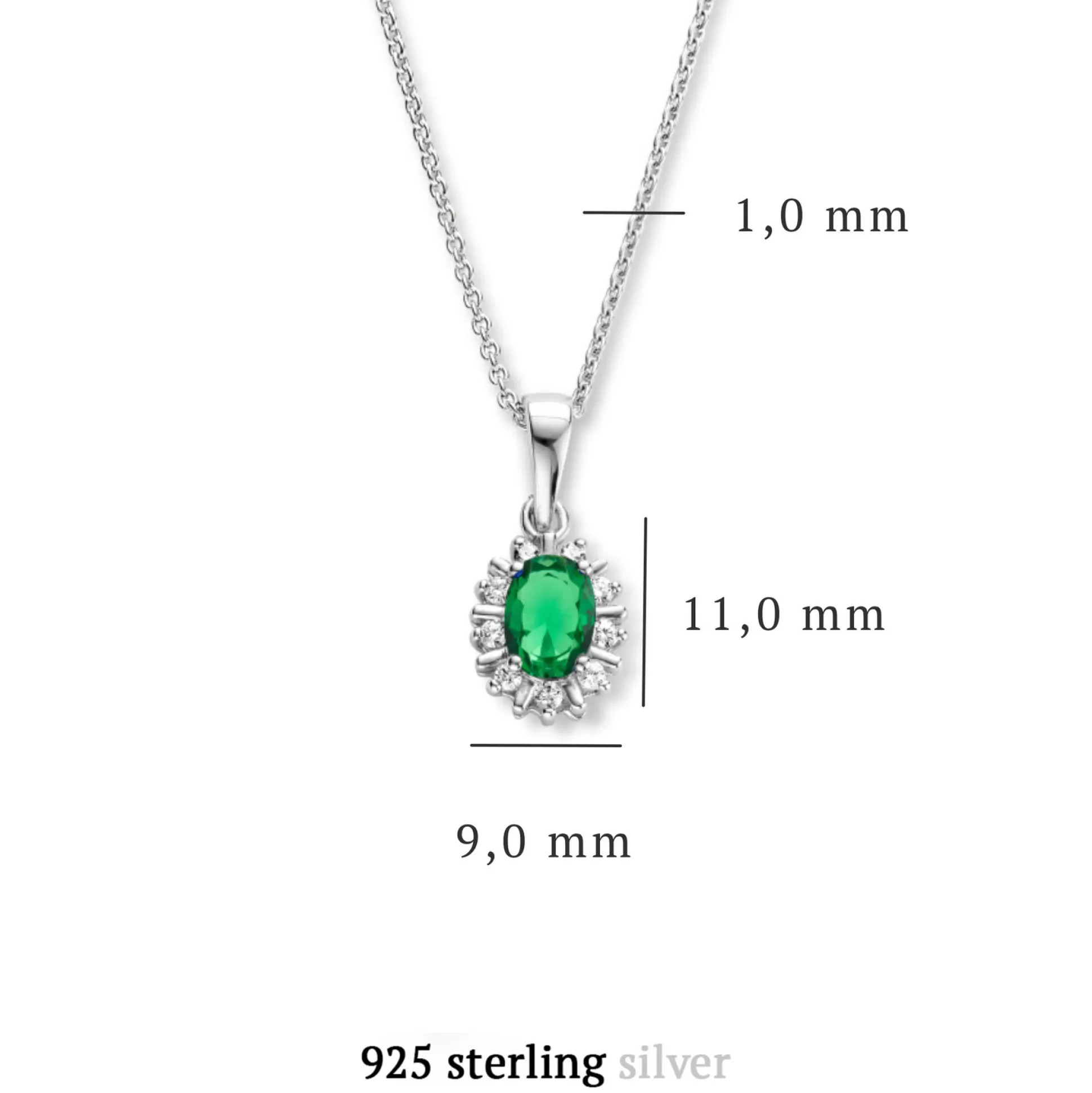 Shop Sorprendimi Idee Regalo Collana E Orecchini A Bottone In Argento Sterling 925 Con Pietre Zircone Verde Orecchini A Bottone