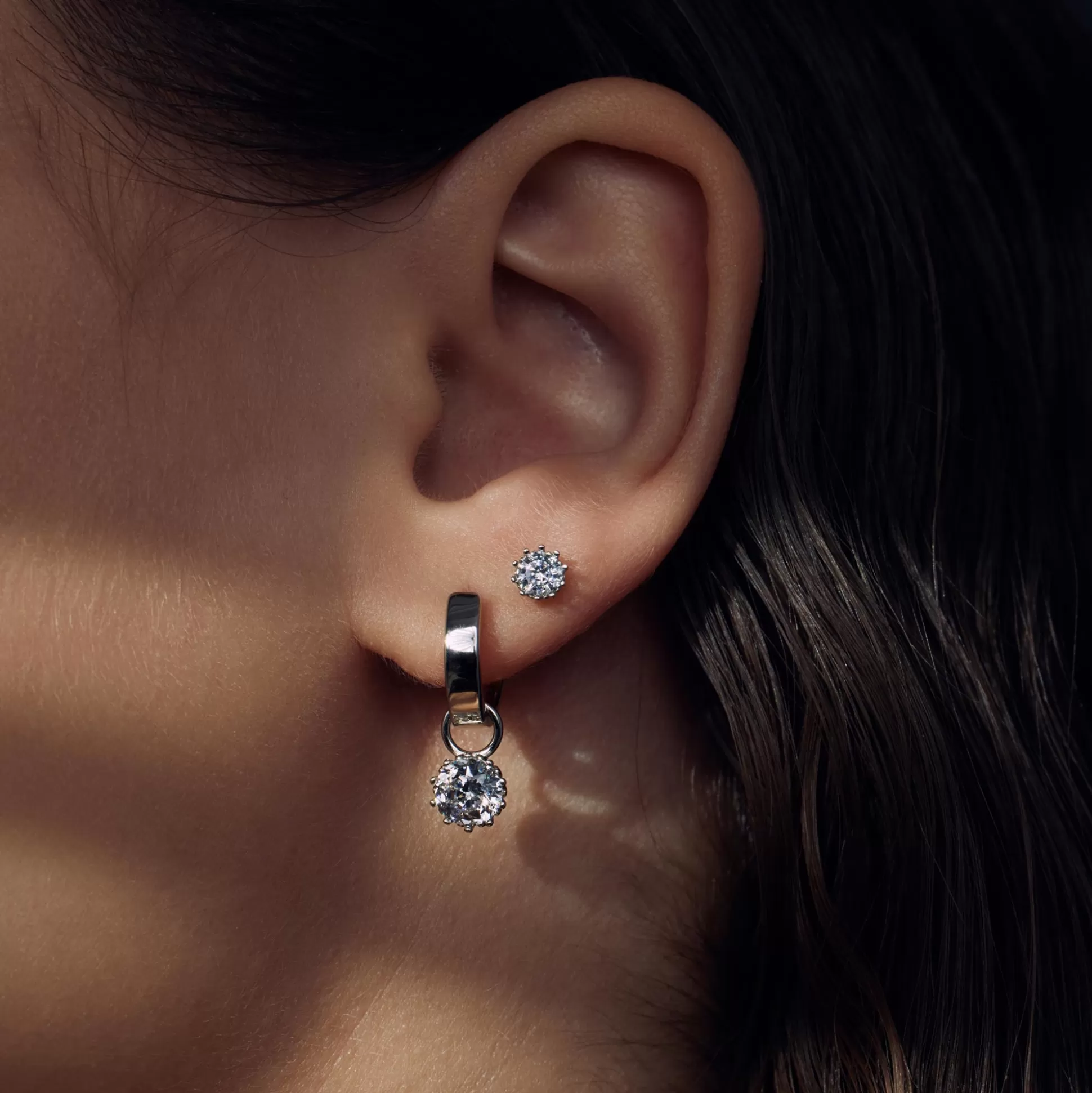 Clearance Sorprendimi Set Di Orecchini In Argento Sterling 925 E Portagioie Orecchini A Bottone