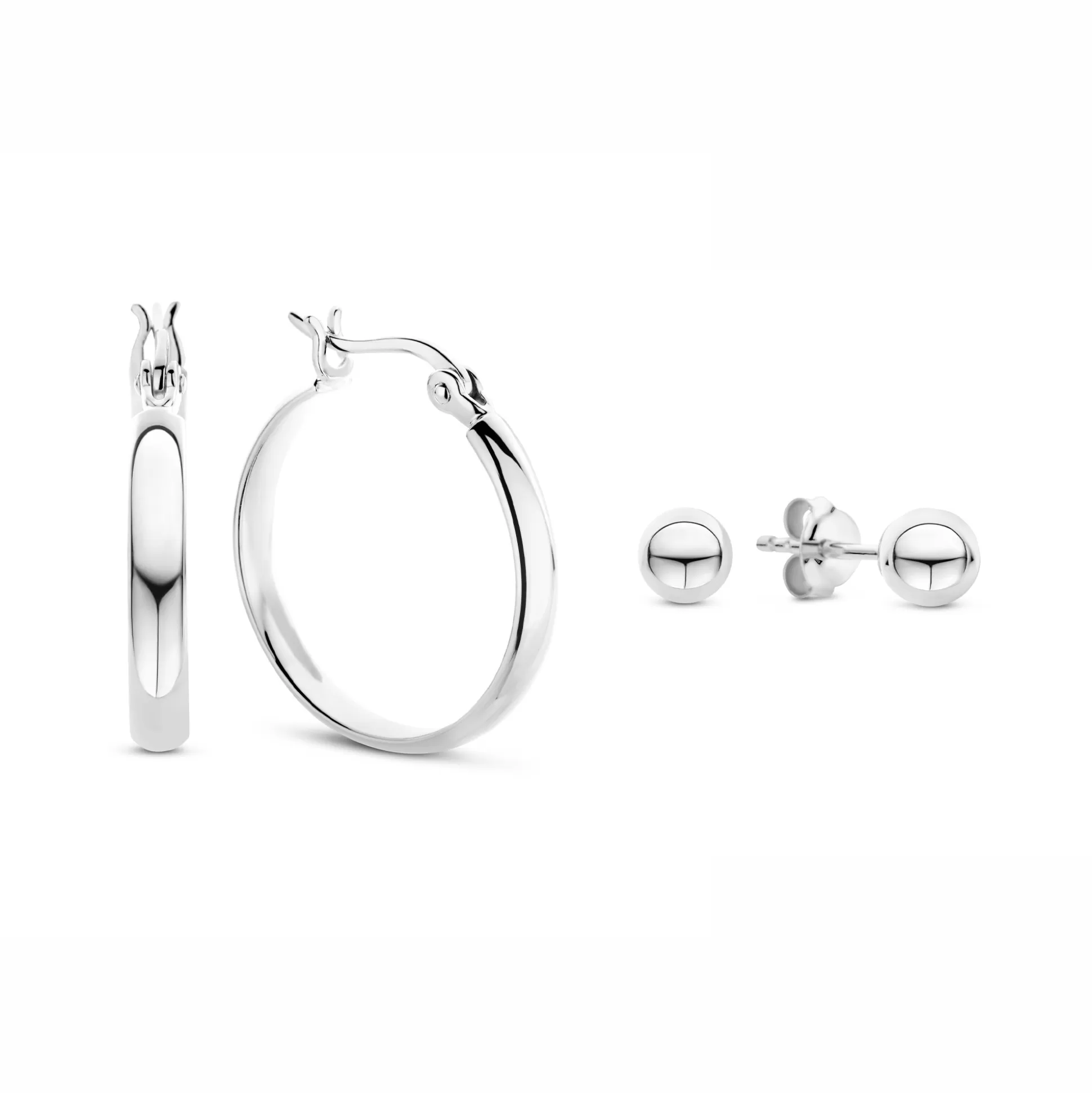 Outlet Sorprendimi Set Orecchini In Argento Sterling 925 Orecchini A Bottone