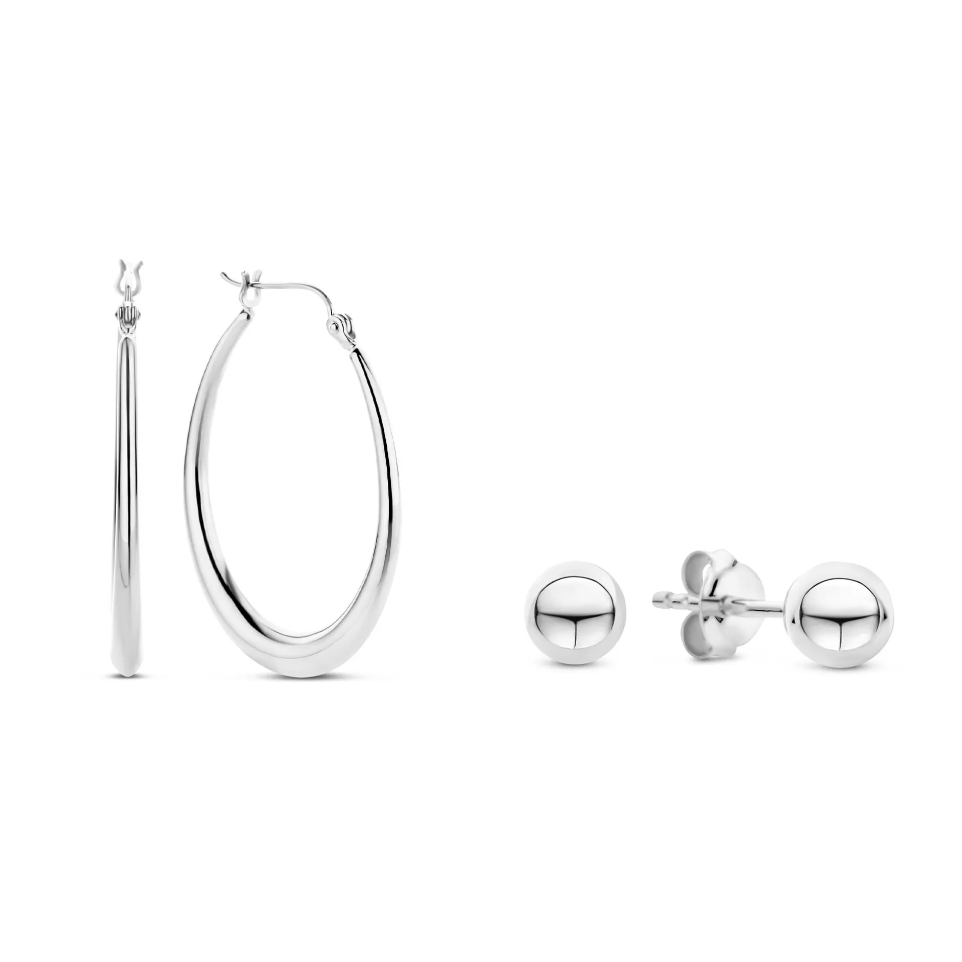 Discount Sorprendimi Set Orecchini In Argento Sterling 925 Orecchini A Bottone