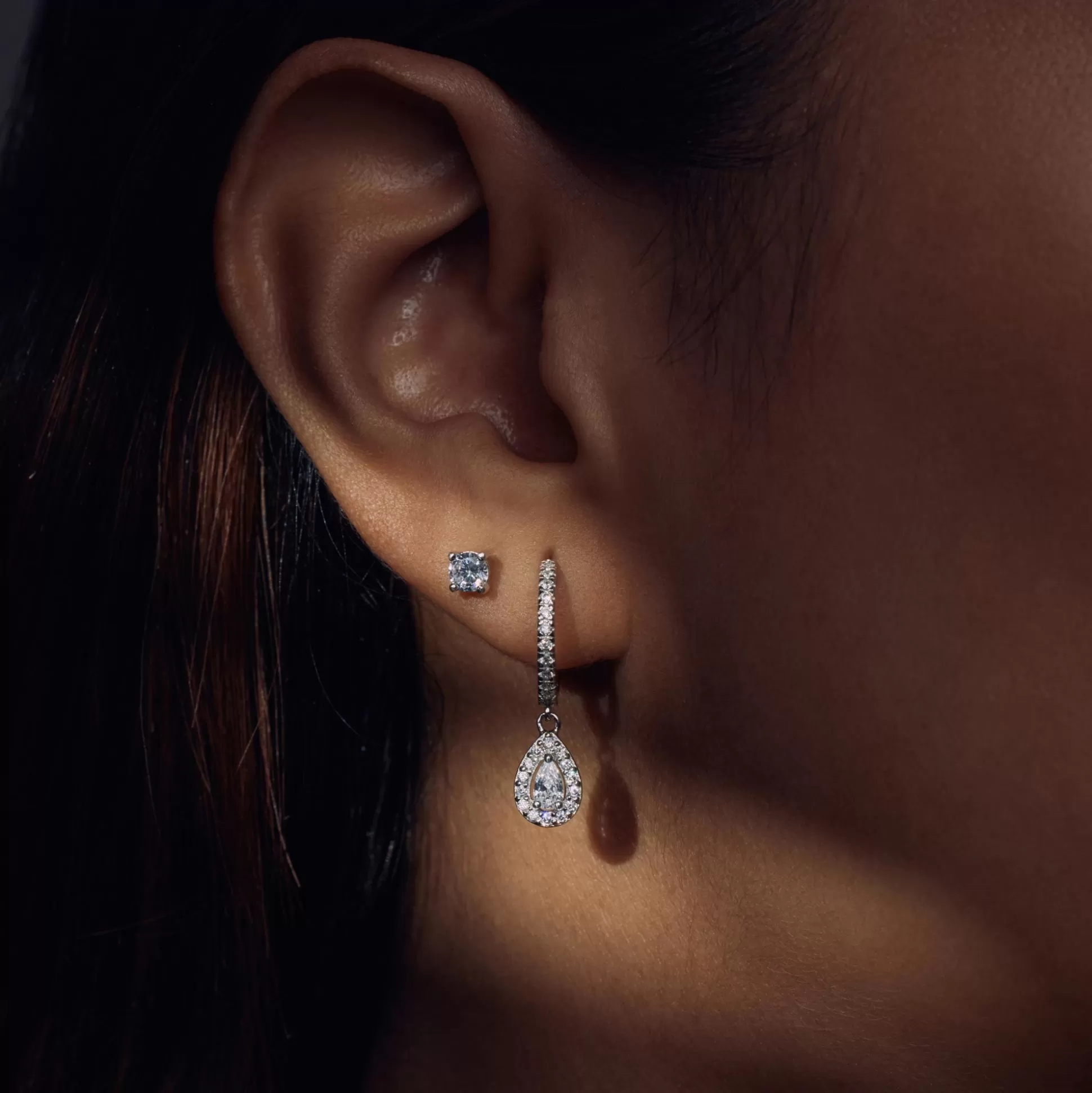 Shop Sorprendimi Set Orecchini In Argento Sterling 925 Con Pietre Zircone Orecchini A Bottone