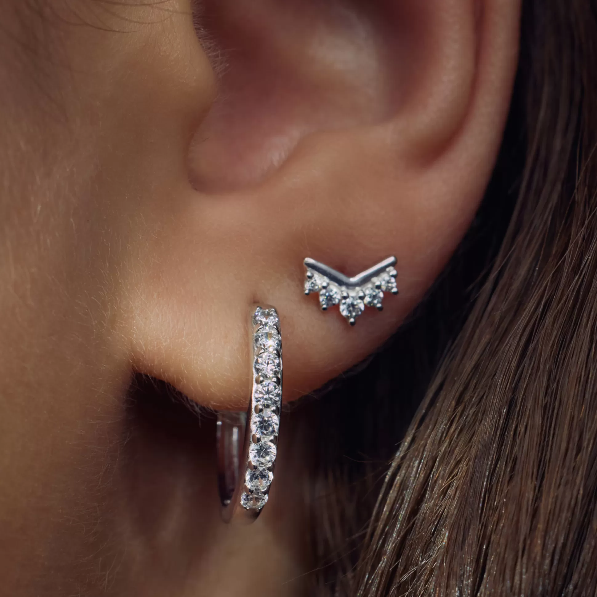 Clearance Sorprendimi Set Orecchini In Argento Sterling 925 Con Pietre Zircone Orecchini