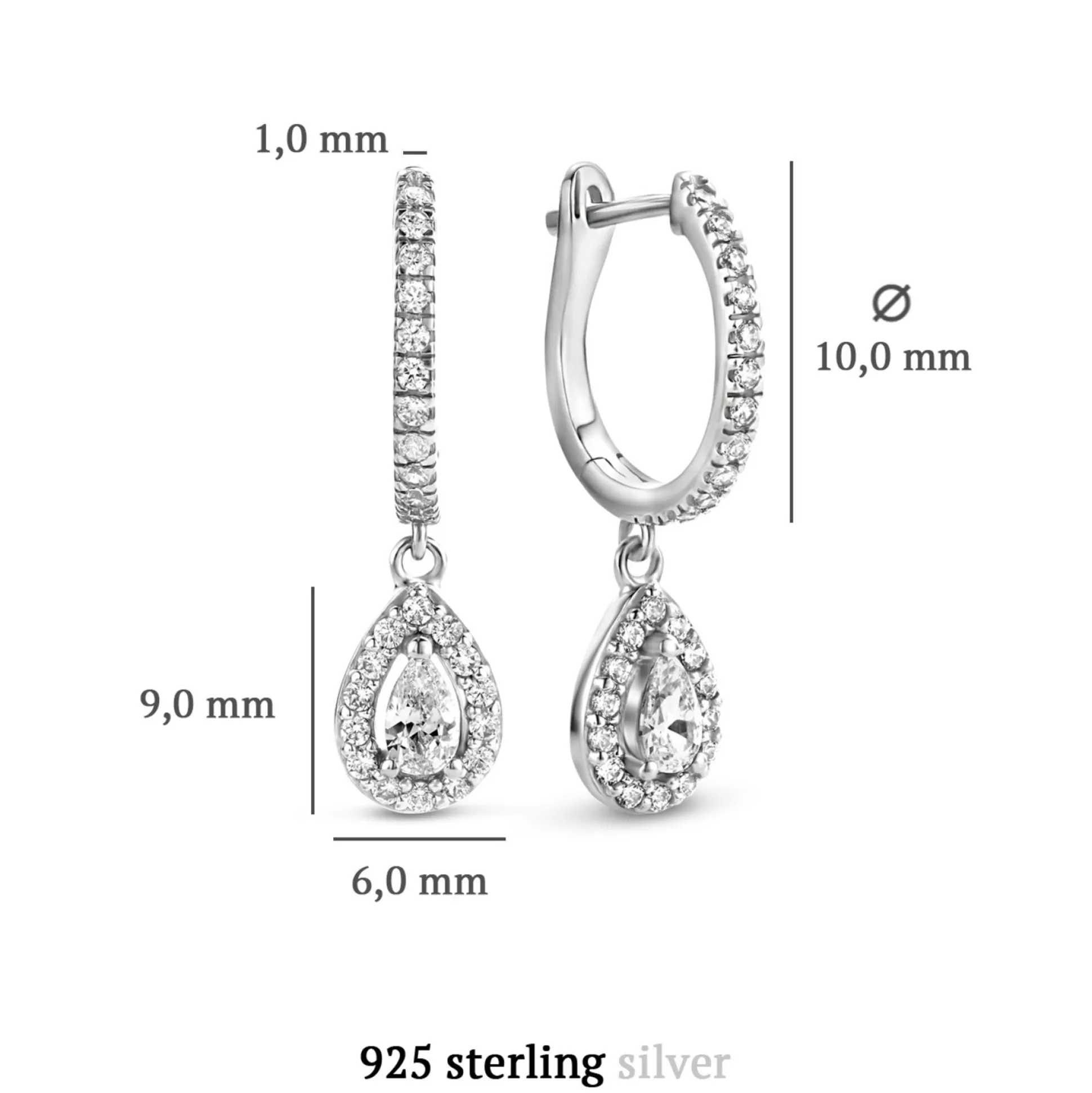 Shop Sorprendimi Set Orecchini In Argento Sterling 925 Con Pietre Zircone Orecchini A Bottone