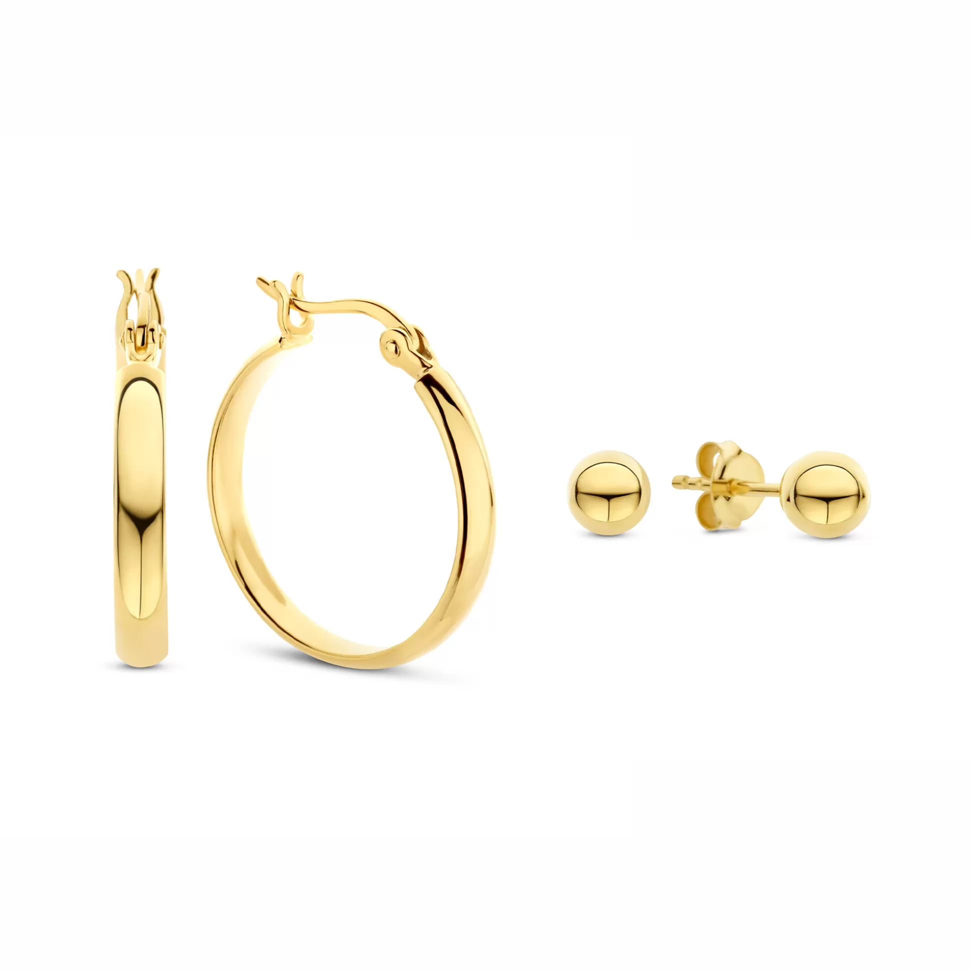 Online Sorprendimi Set Orecchini In Argento Sterling 925 Placcati Oro Orecchini A Bottone